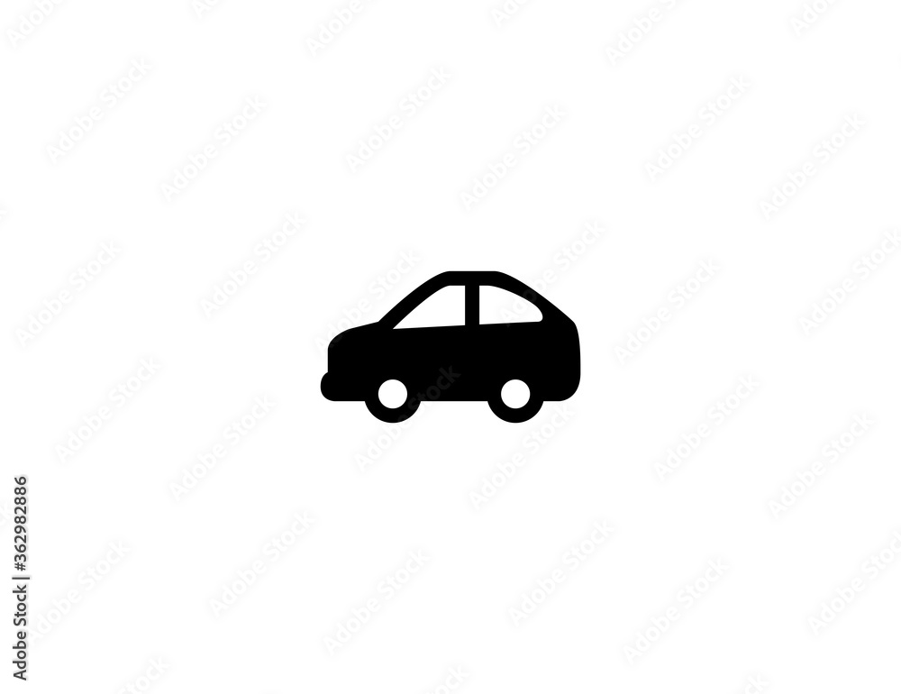 Car vector flat icon. Isolated automobile vehicle illustration