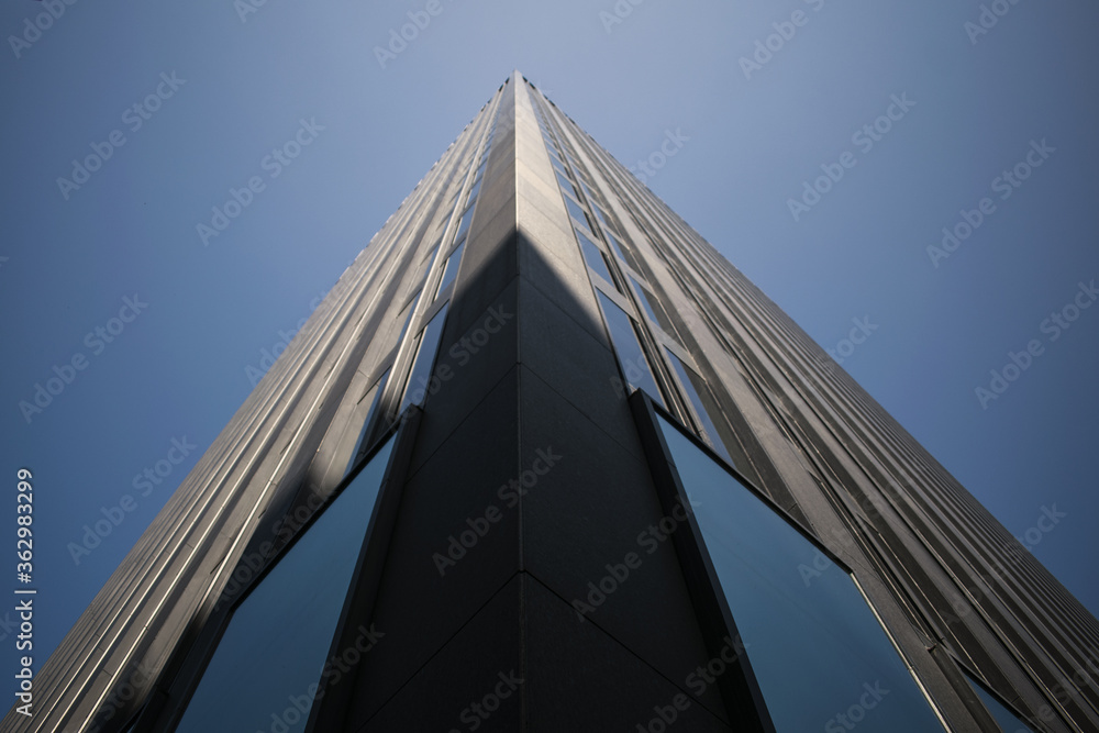 modern building with blue sky
