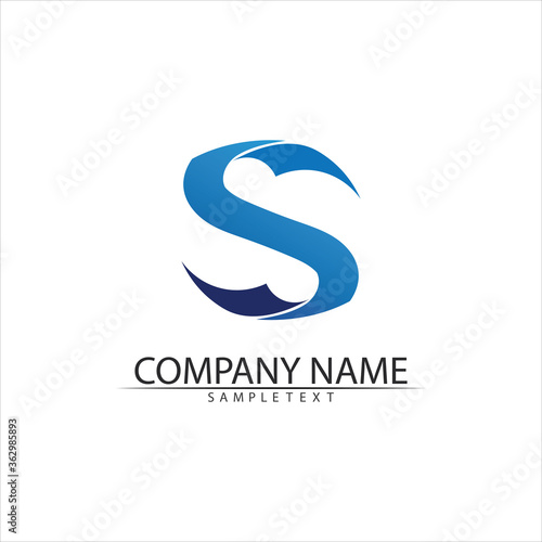 Business corporate S letter logo