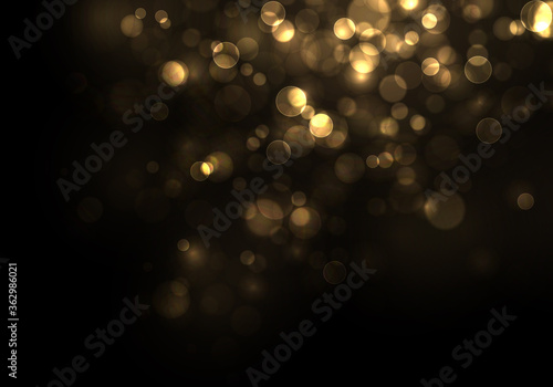 Gold bokeh blur