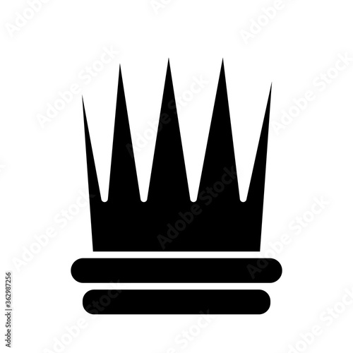 royal crown of duke silhouette style icon