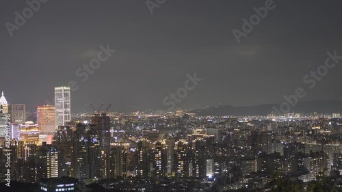 Wallpaper Mural Taipei, Taiwan 101 Tiger Mountain Xiangshan filmed HLG film of Taipei skyline Torontodigital.ca