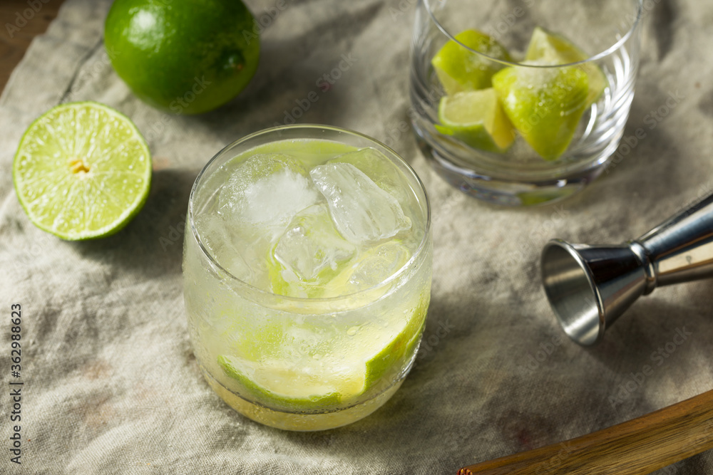 Refreshing Cold Caipirinha Cocktail with Cachaca Refreshing Cold Caipirinha Cocktail with Cachaca