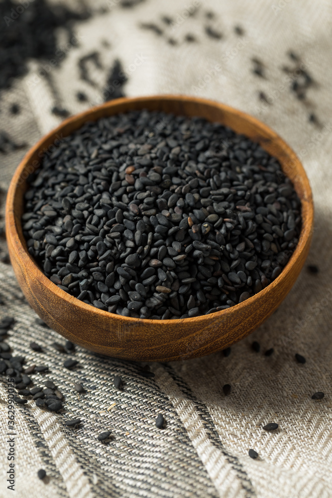Raw Dry Organic Black Sesame Seeds Raw Dry Organic Black Sesame Seeds