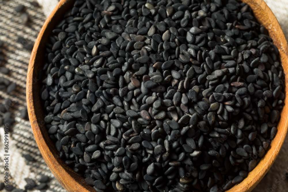 Raw Dry Organic Black Sesame Seeds Raw Dry Organic Black Sesame Seeds