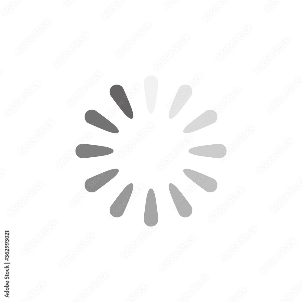 Load icon flat vector illustration Load icon flat vector illustration