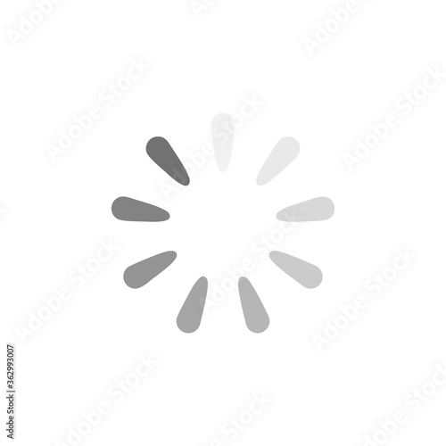 Load icon flat vector illustration