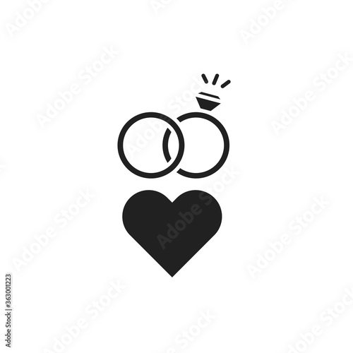 LGBT wedding black glyph icon. Same-sex family. Rainbow free love concept. Gay, lesbian marriage. Sign for web page, mobile app, social media, logo.