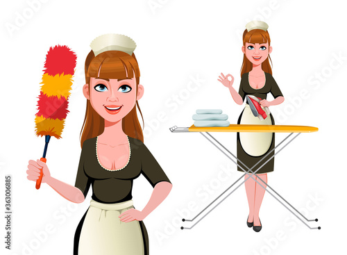 Maid, cleaning lady, cleaning woman