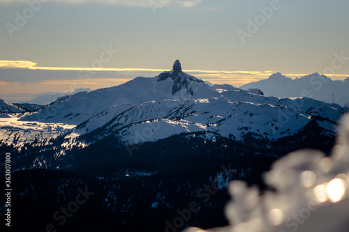 Black Tusk from Whistler Alpine peak 