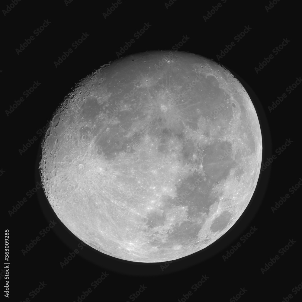 Moon, earth natural satelite in specific phase Moon, earth natural satelite in specific phase