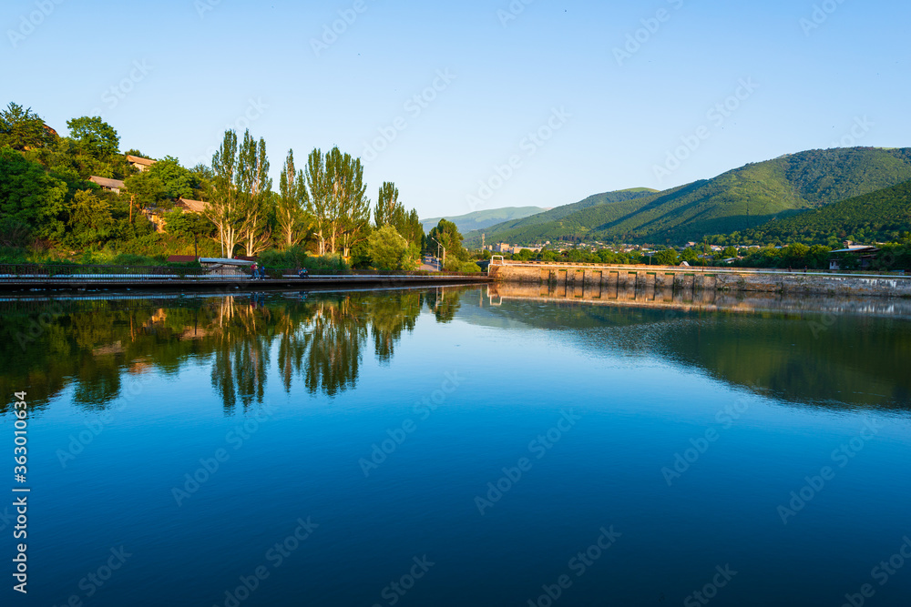 Awesome landscape with lake and trees, Armenia Awesome landscape with lake and trees, Armenia