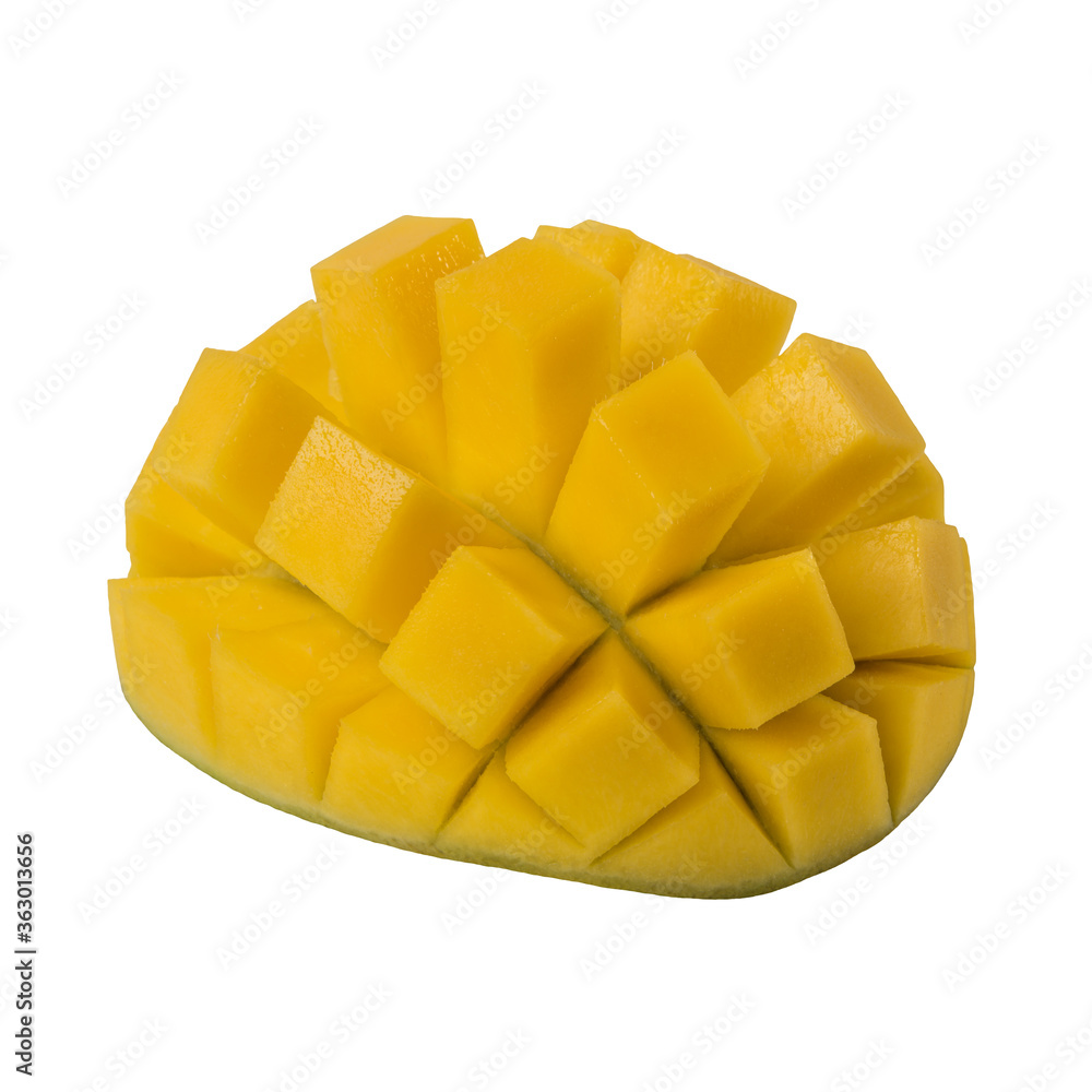 Ripe mango isolated on white background Ripe mango isolated on white background