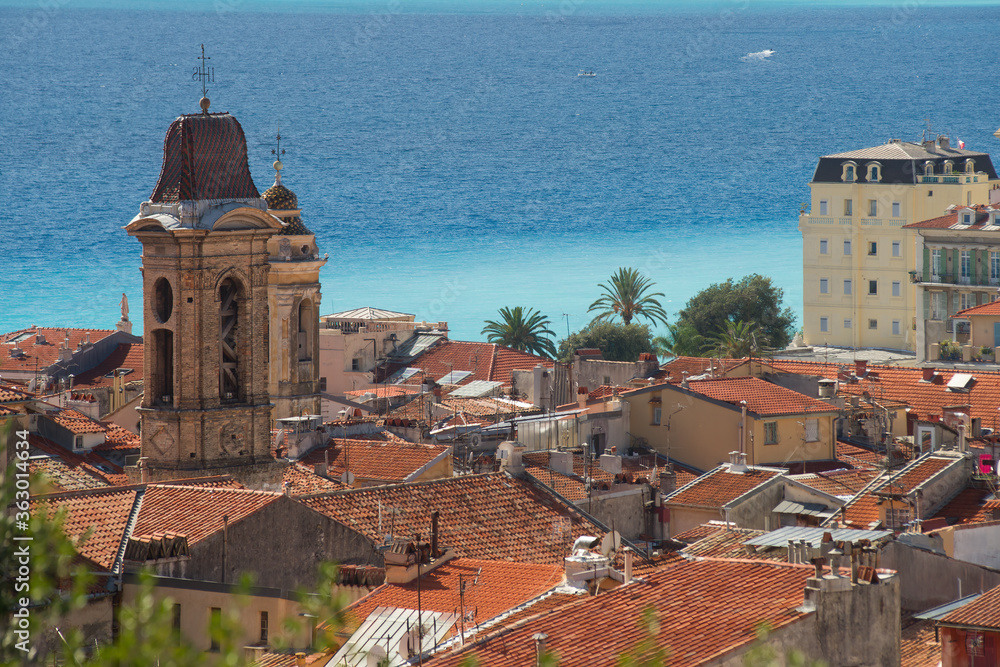 Obraz premium Old city of Nice on the French Riveira. City of 
