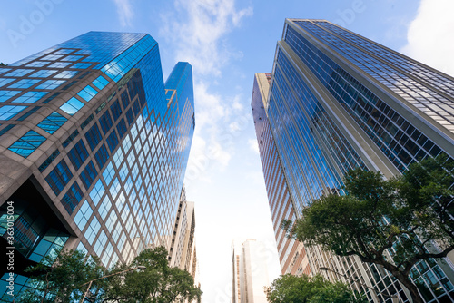 Modern Business Skyscrapers of Rio Branco Avenue in Rio de Janeiro City Downtown