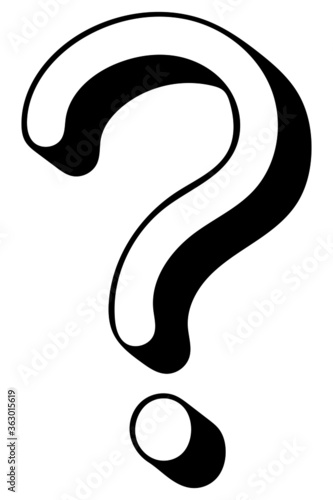 question mark icon on transparent background 