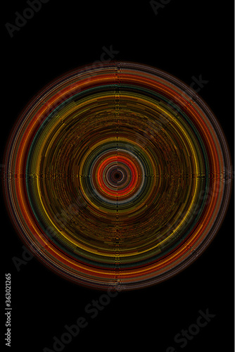 Digital Art. Fractal, Arte, Tecnología, Abstracta, Circunferencia, Color. Futurista. 