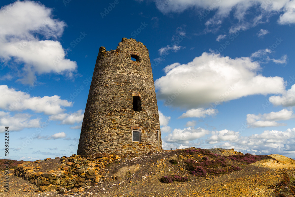 ruin of Windmill on quarry