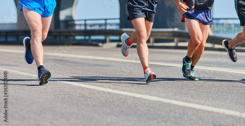 Canvastavla Running sport men.