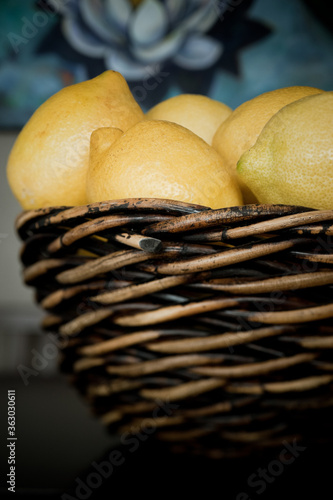 basket of lemons 