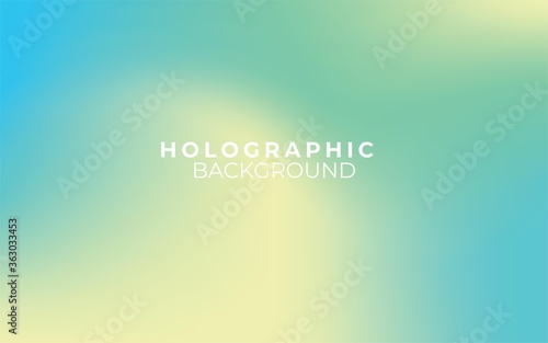 Abstract gradient holographic background. Minimal modern design. Landing page template. Premium vector illustration. Eps 10