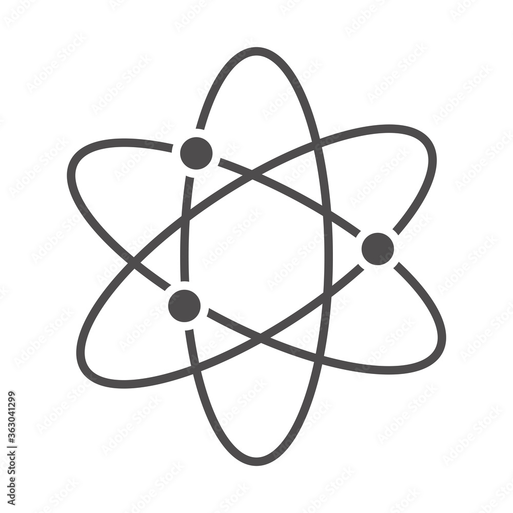 science molecule atom chemistry line style icon science molecule atom chemistry line style icon