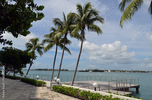Принти на полотні Tropical Miami Beach condo sundeck