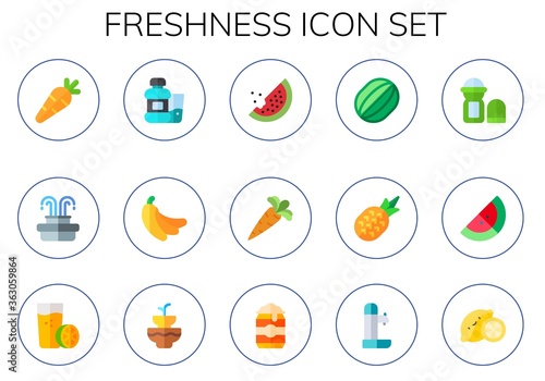 freshness icon set