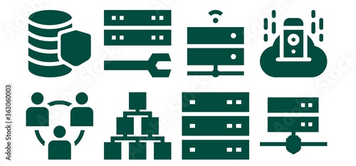 networking icon set