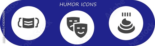 humor icon set