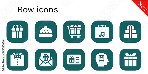bow icon set