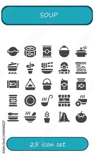 soup icon set