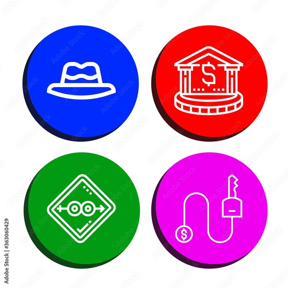 safe simple icons set