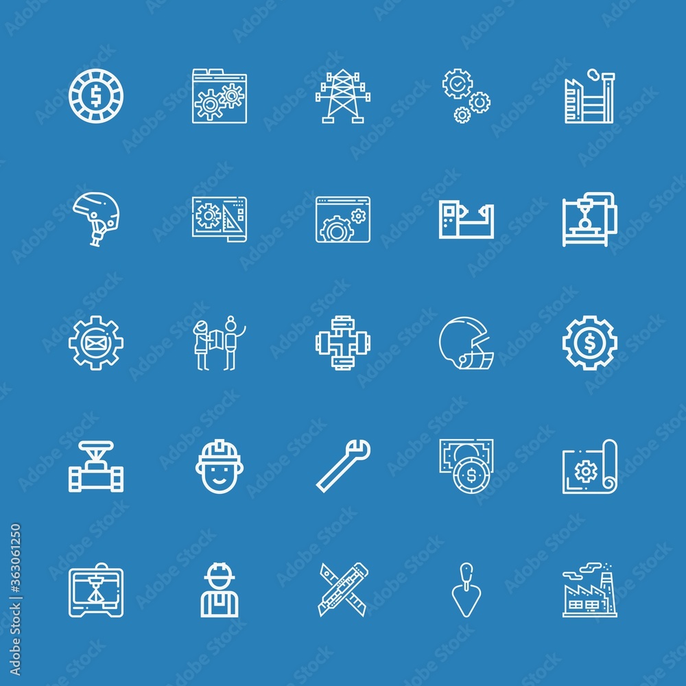 Editable 25 engineering icons for web and mobile Editable 25 engineering icons for web and mobile
