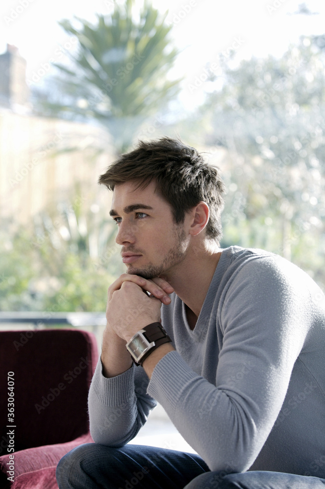 Man in deep thought Man in deep thought