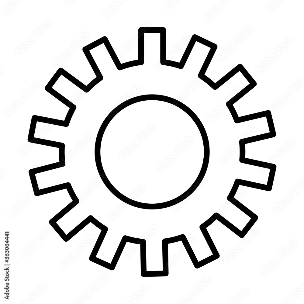 gear machine work line style icon gear machine work line style icon