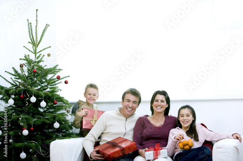 Family Christmas portrait