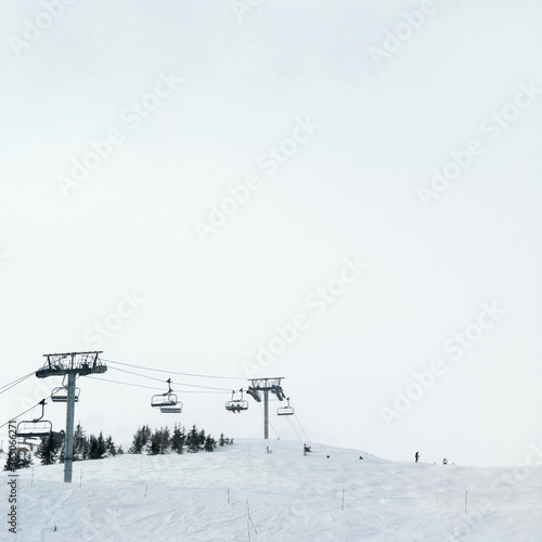 Chair lift at ski resort © ImageHit