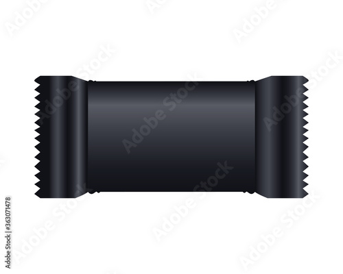 sachets packing product isolated icon