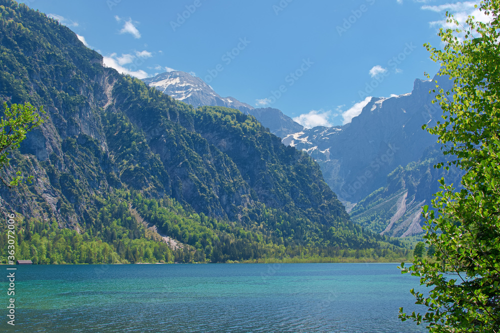 mountain lake in the alps