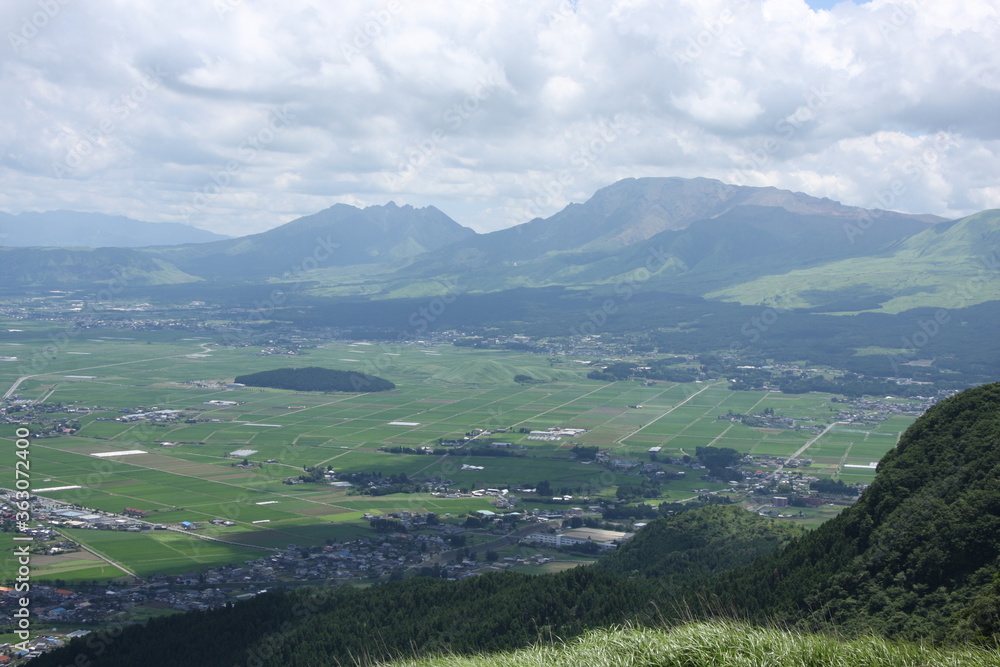 Fototapeta premium View of the Mt.Aso in Kumamoto Japan(2008)