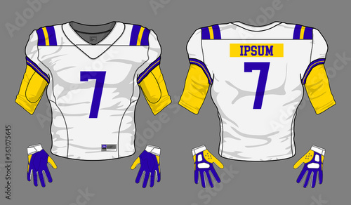 football jersey uniform template set kit	