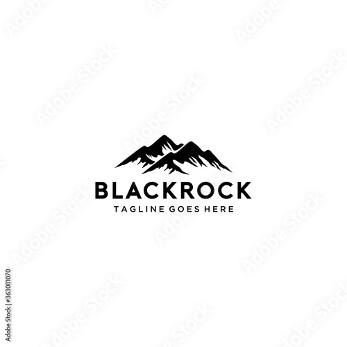 Creative Illustration Simple Mountain Logo Design Vector