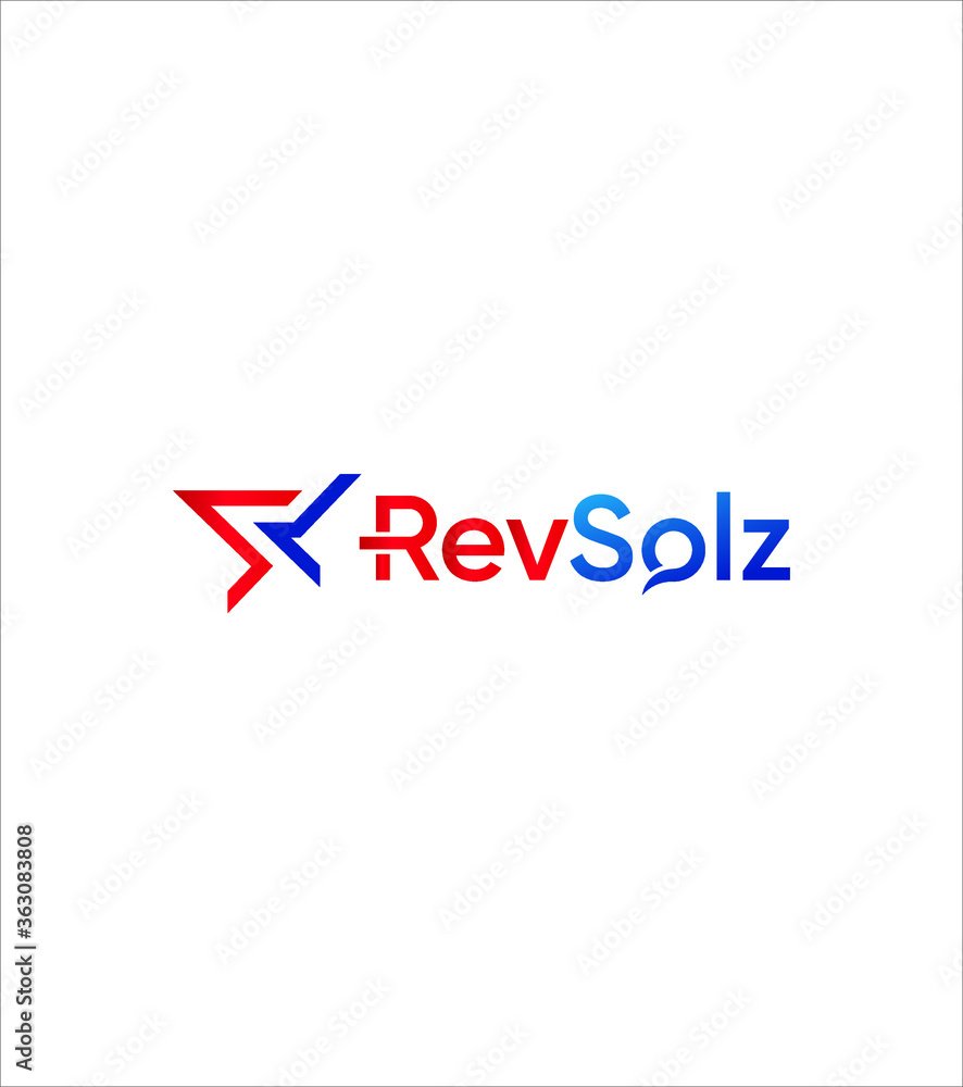 Creative modern Rev Solz logo template, Vector logo for business and company identity Creative modern Rev Solz logo template, Vector logo for business and company identity