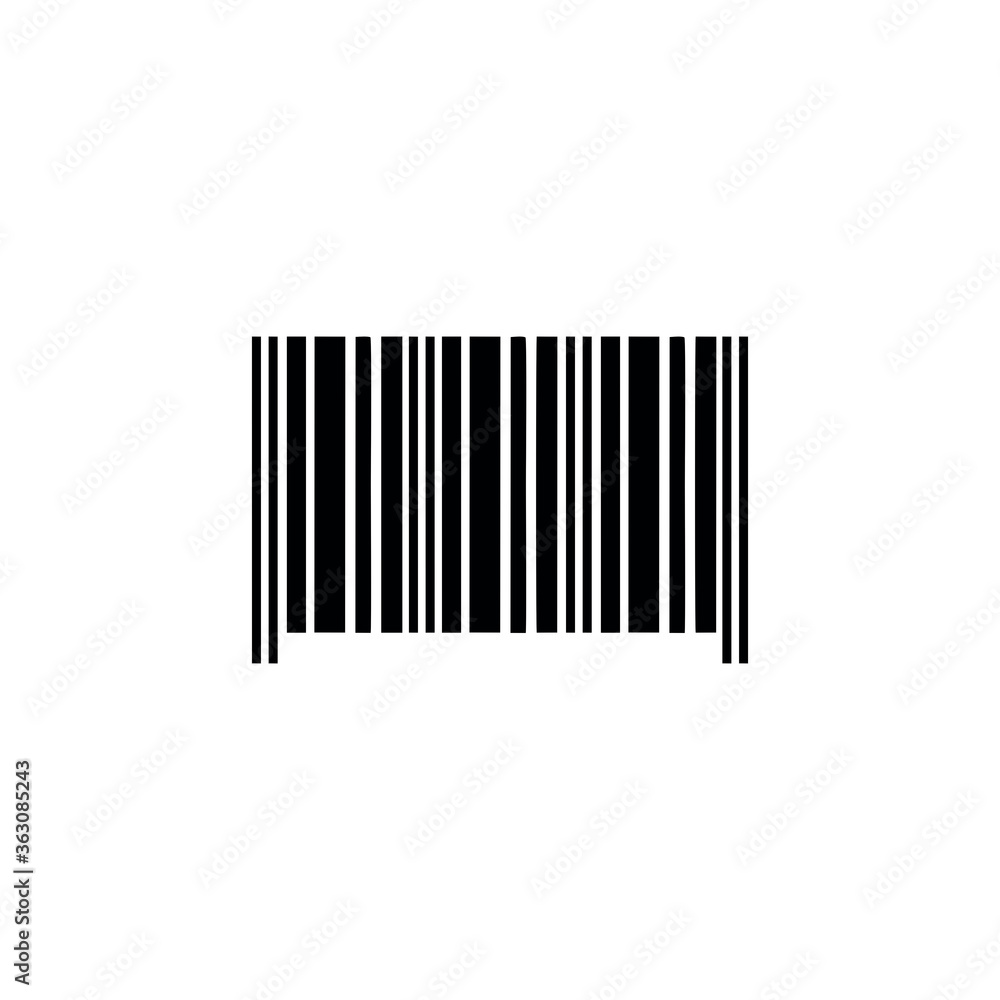 bar code icon , digital icon vector