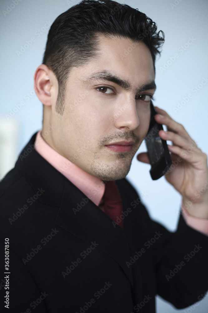 Businessman talking on the phone