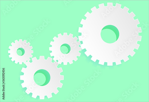 paper art cut design background