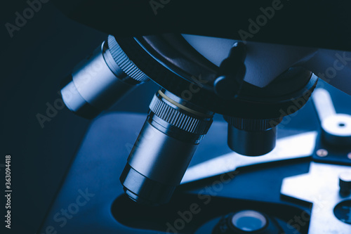 Closeup of Scientific micro...