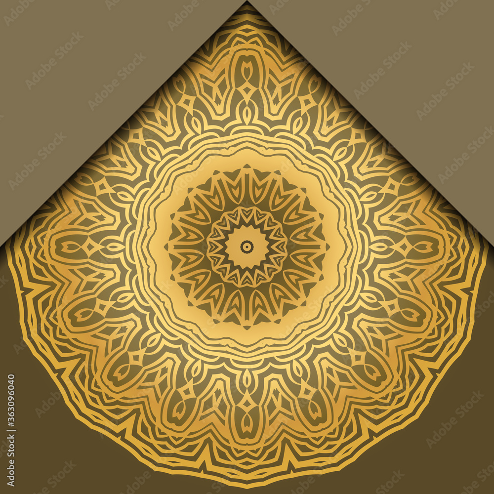 Luxury background. with gold mandala Vector card template. Luxury background. with gold mandala Vector card template.