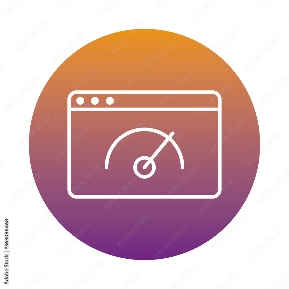 speed gauge in webpage block style icon speed gauge in webpage block style icon